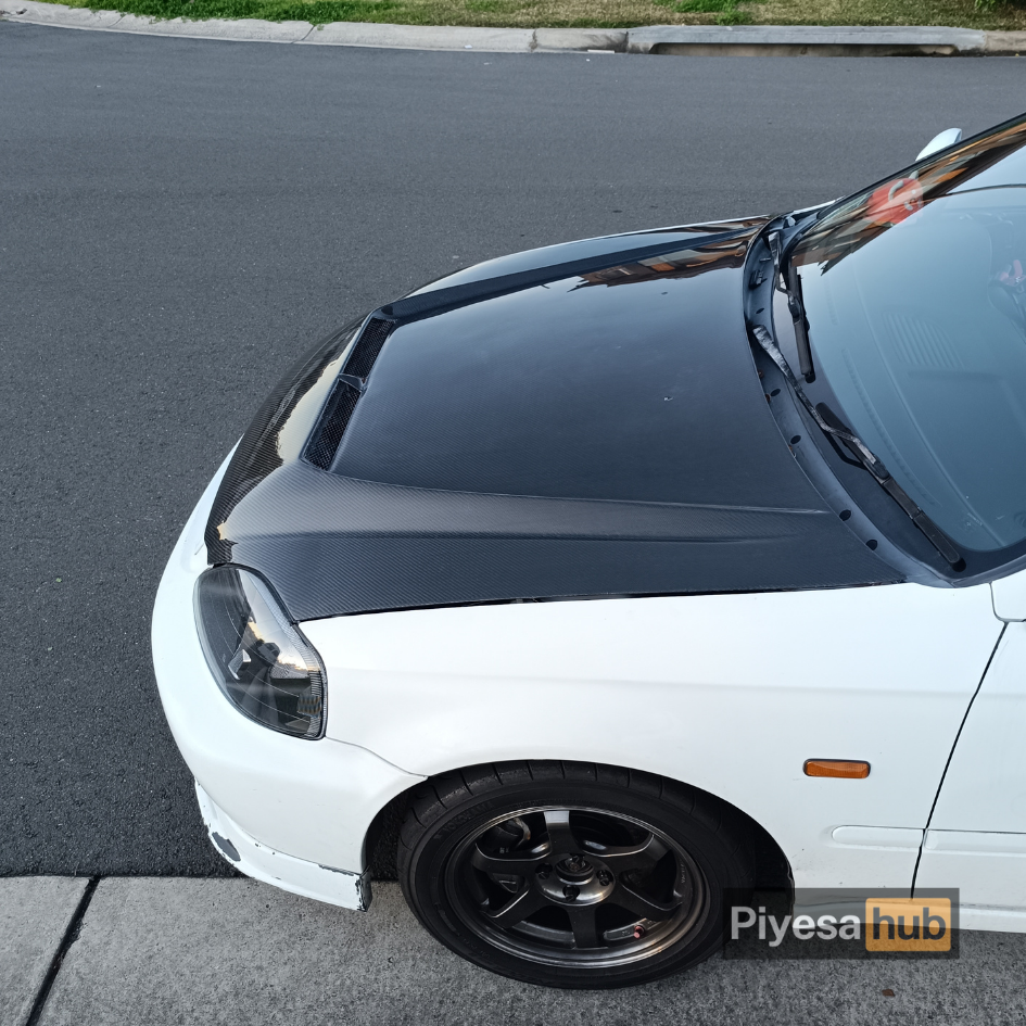 HONDA EK CIVIC - 1999-2000 - FL - CARBON - MONSTER STYLE - BONNET